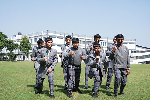 Students in playground